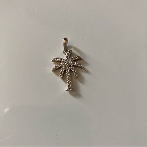 Sterling Silver Palm Tree Necklace Pendant